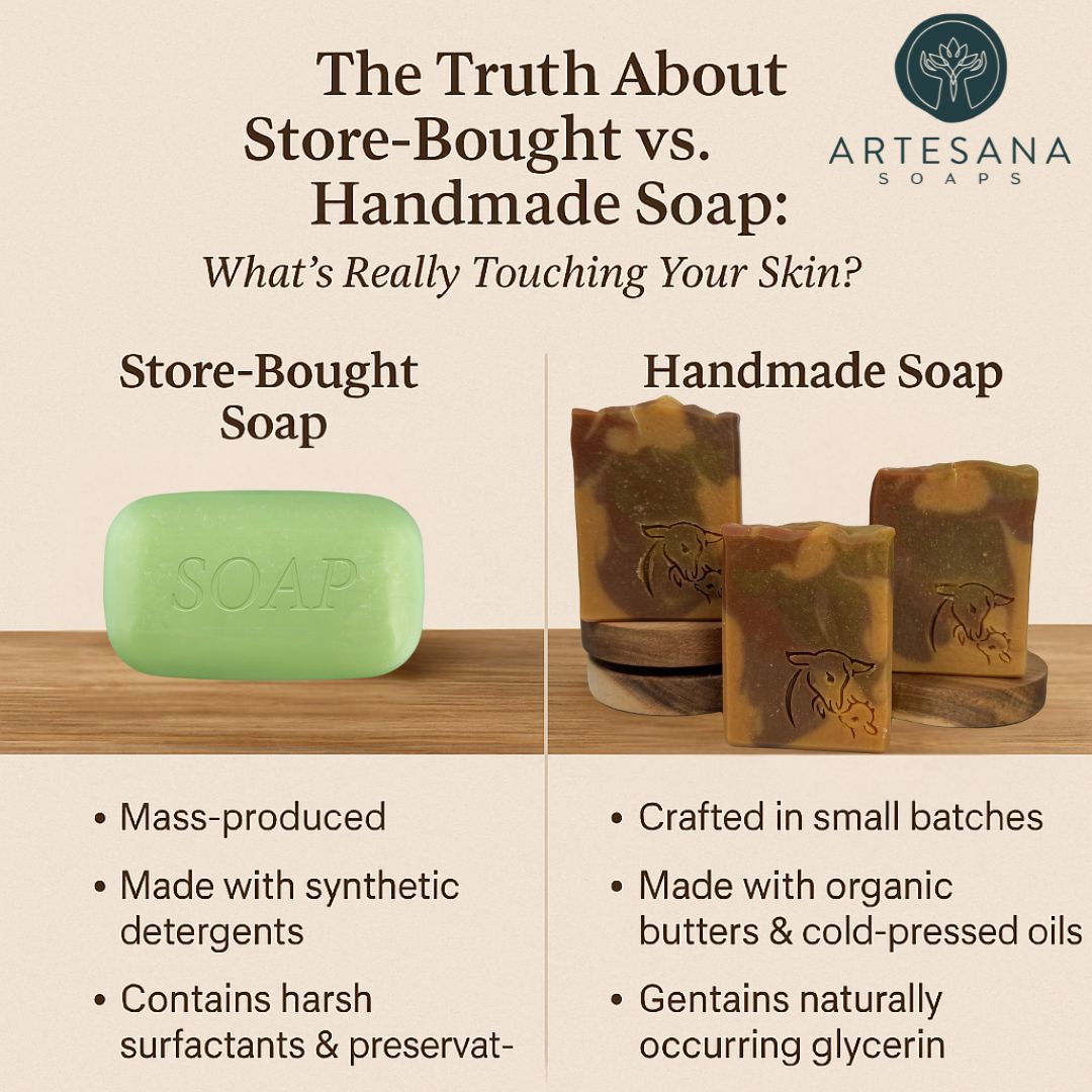 The Truth About Store-Bought vs. Handmade Soap: What’s Really Touching Your Skin?