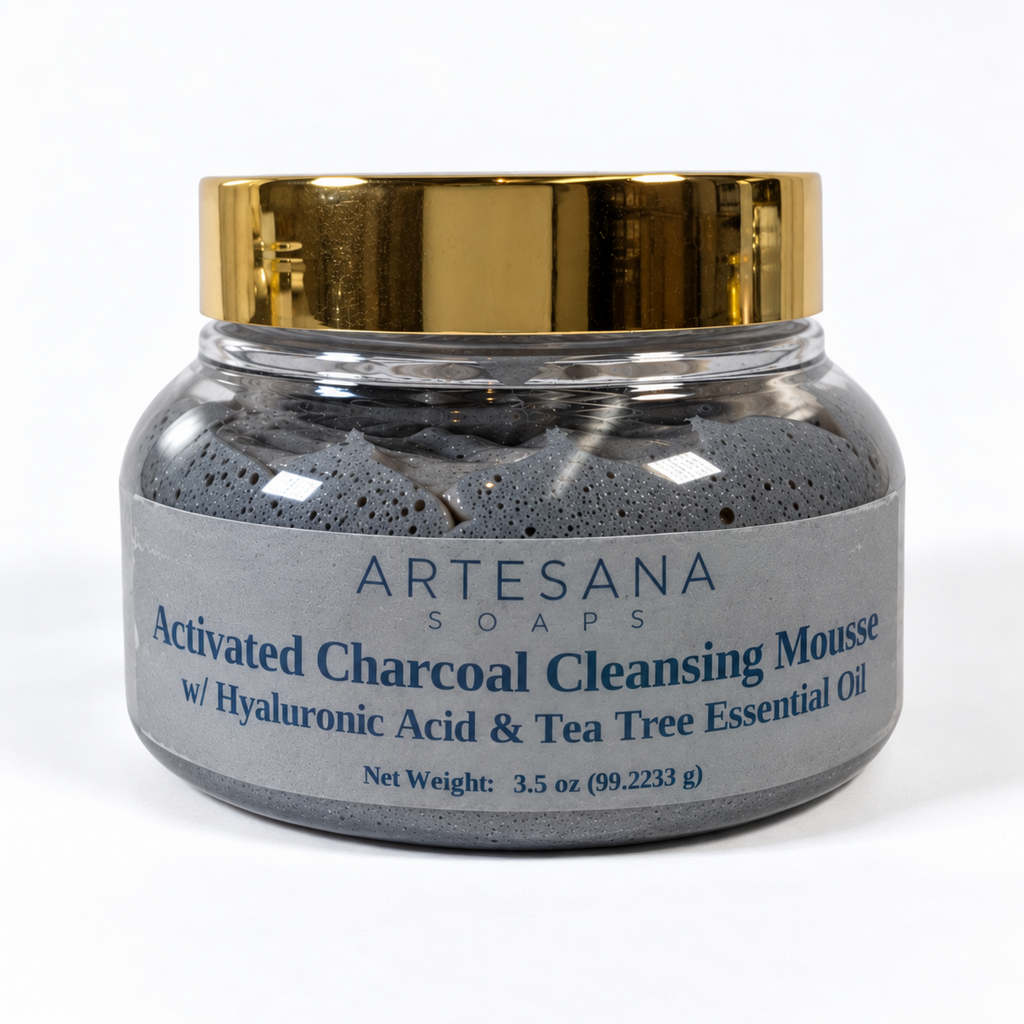 Activated Charcoal Facial Cleansing Mousse by Artesana Soaps