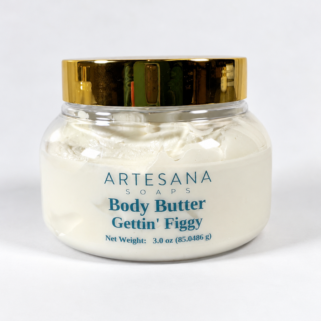 Gettin' Figgy triple-whipped Body Butter handmade by Artesana Soaps