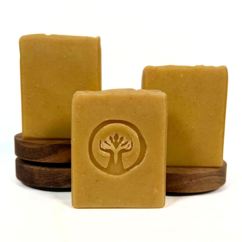 Horizon handmade exfoliating soap bar with walnut shell powder by Artesana Soaps.