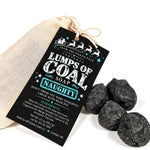 Load image into Gallery viewer, Handmade Lumps of Coal charcoal soap Christmas stocking stuffer by Artesana Soaps.
