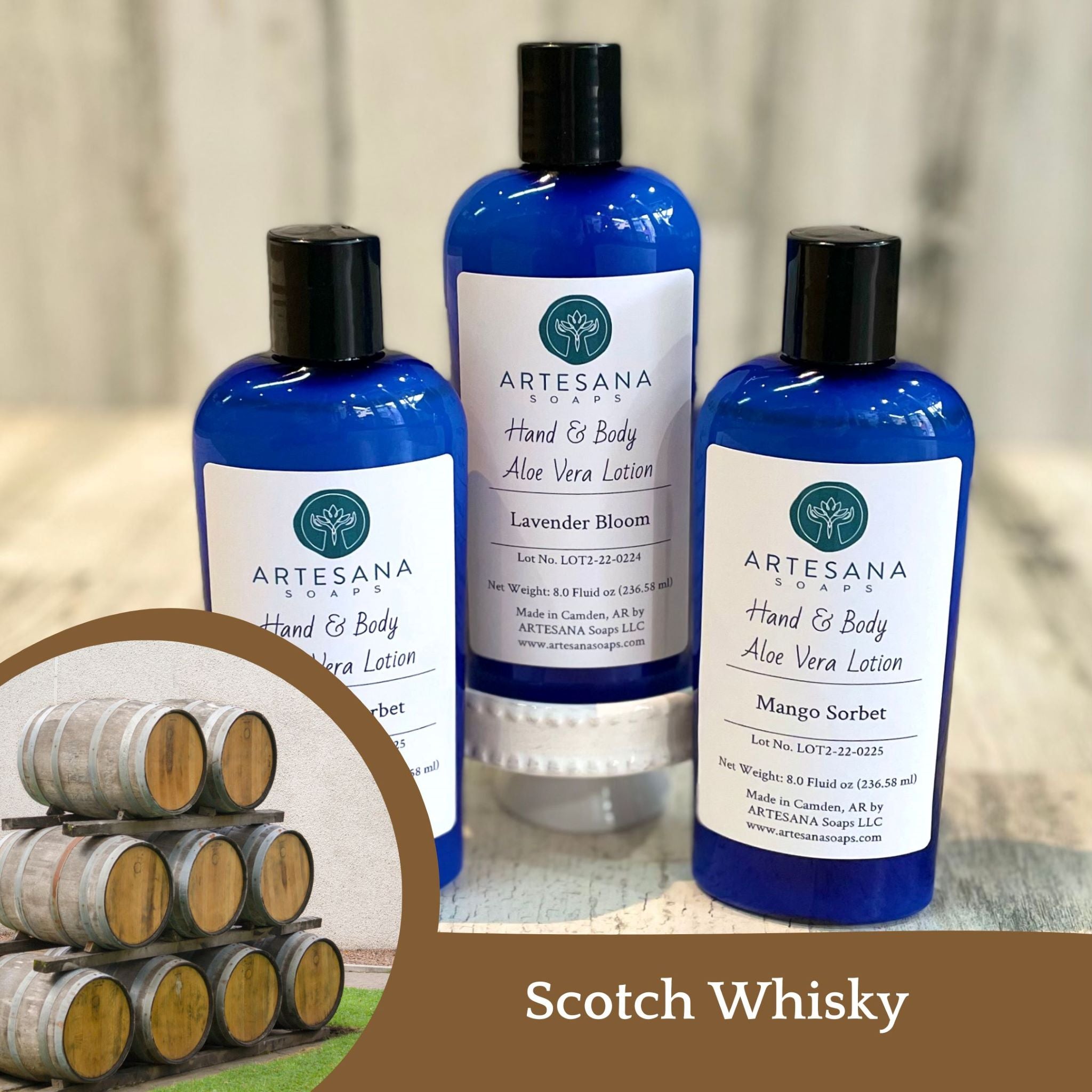 Scotch Whisky Hand & Body Aloe Vera Lotion