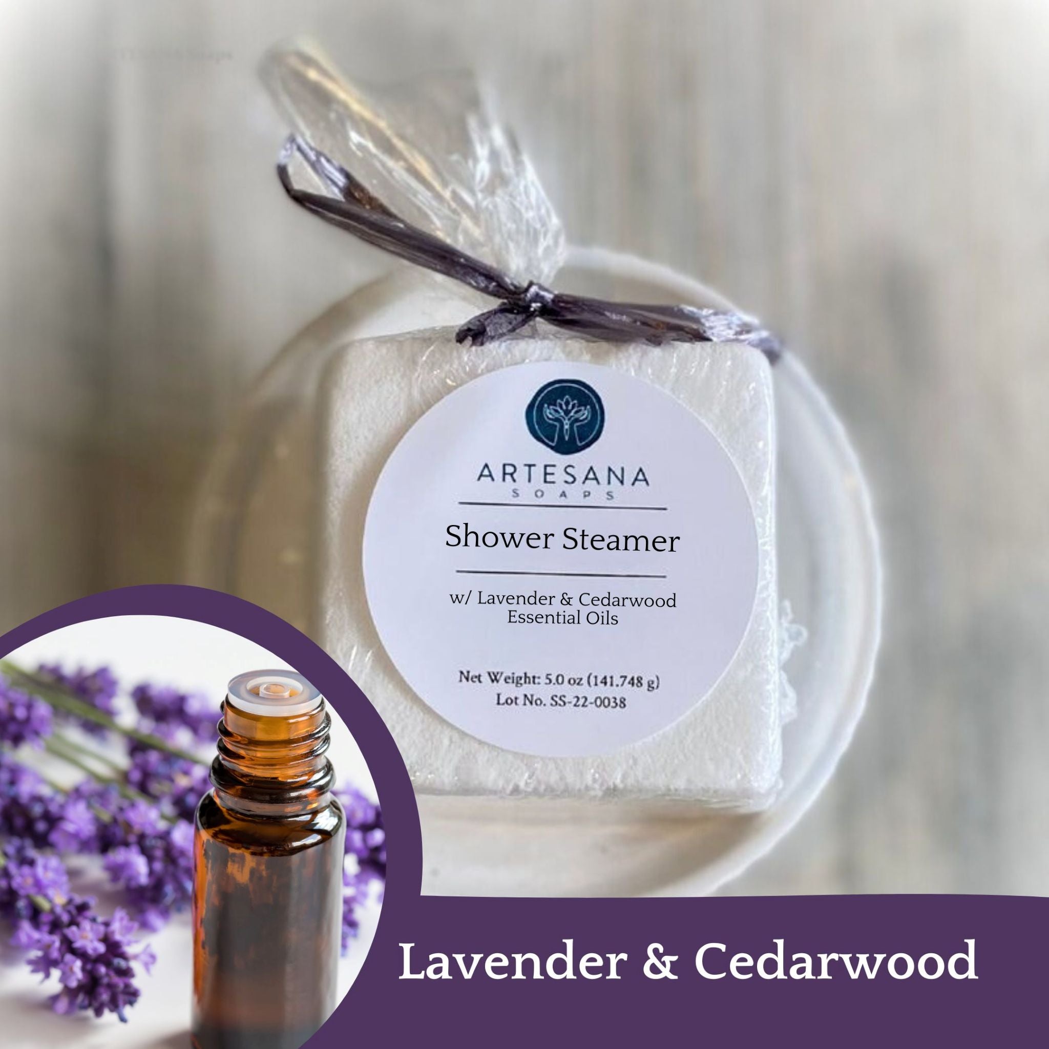 Shower Steamer - Lavender & Cedarwood