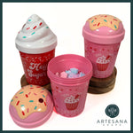 Load image into Gallery viewer, Valentine&#39;s - Bubble Bath Cups - Dreamcatcher Scent
