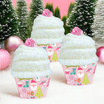 Load image into Gallery viewer, Christmas Cozy Cupcake Socks with Scrunchie
