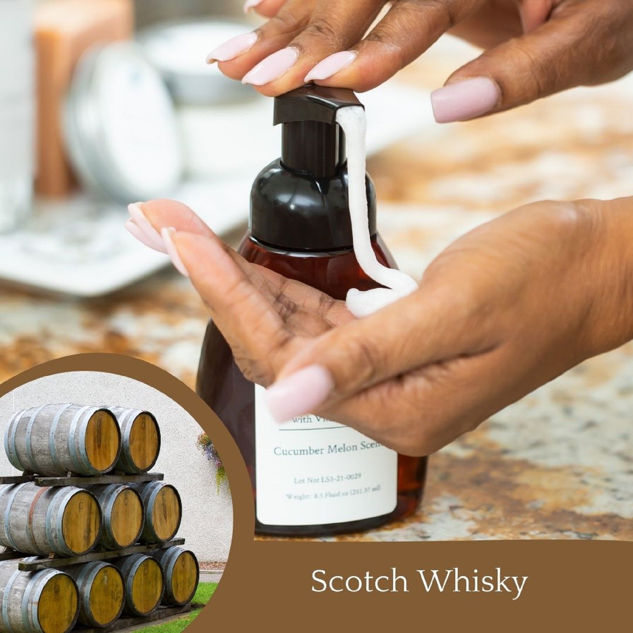 Scotch Whisky Foaming Hand Soap